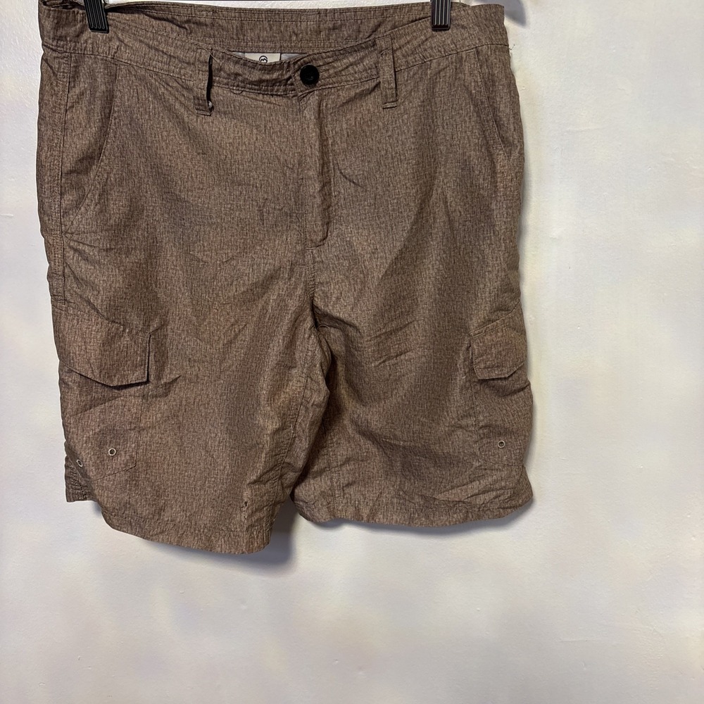 Magellan Outdoors Shorts Men's Sz 32 light brown Water Resist Cargo Utility New